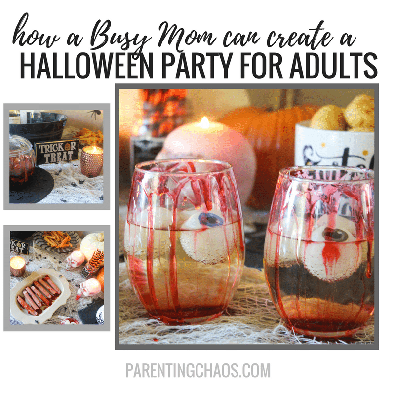 How a Busy Mom can create a Halloween Party for Adults too!