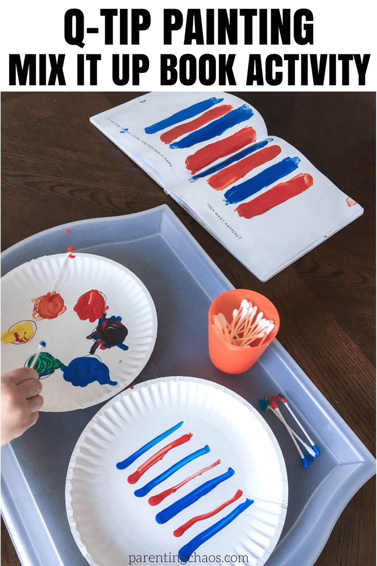 Q-Tip Painting "Mix It Up" Book Activity