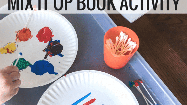 Q-Tip Painting "Mix It Up" Book Activity