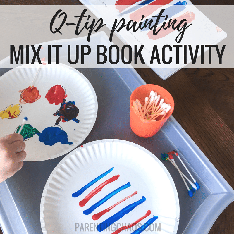 Q-Tip Painting "Mix It Up" Book Activity