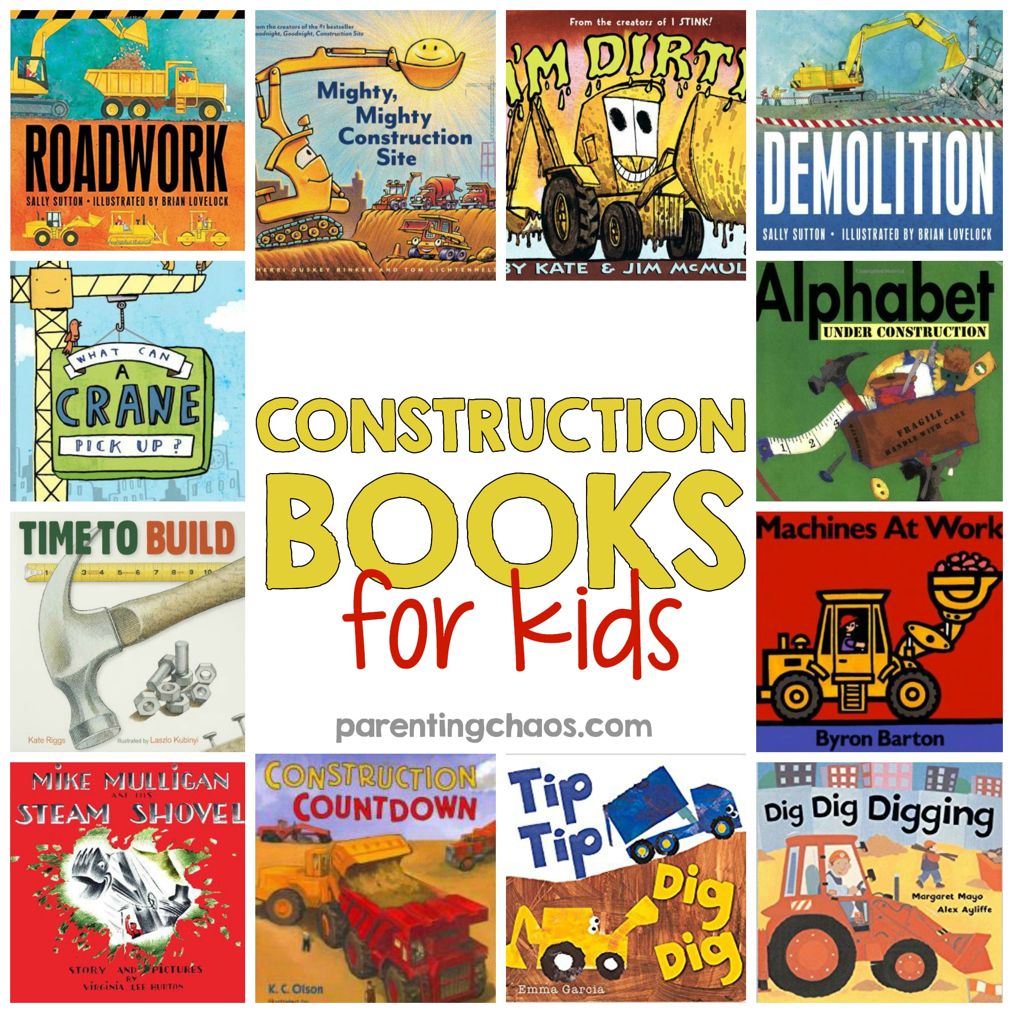construction books for toddlers and preschoolers