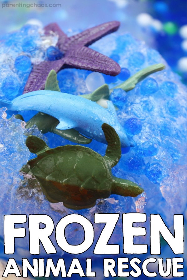 Frozen Ocean Sensory Bin