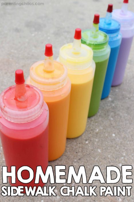 DIY Washable Sidewalk Paint Recipe