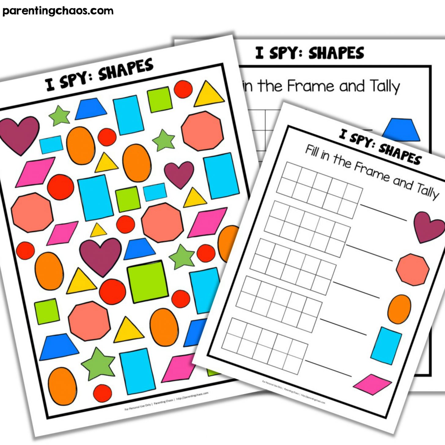 I Spy Shapes Printable Game for Kids ⋆ Parenting Chaos