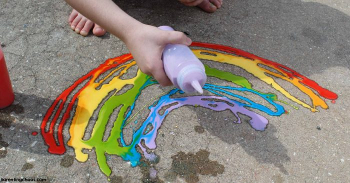 DIY Washable Sidewalk Paint Recipe