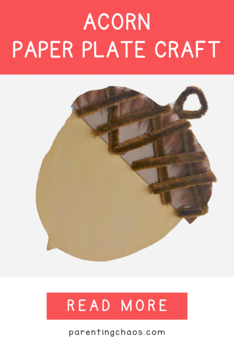 Acorn Paper Plate Craft for Kids