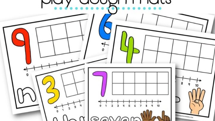 Image for 0-10 Numbers Play Dough Mats