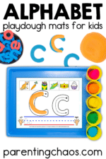 Alphabet Play Dough Mats (with Free Printable Included)