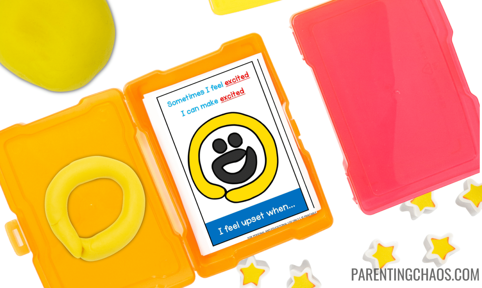 Printable Emotions Playdough Mats and Task Cards ⋆ Parenting Chaos