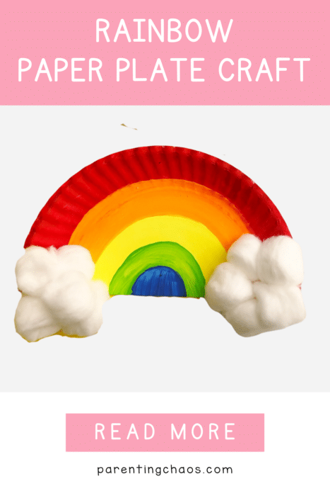 Rainbow Paper Plate Craft for Kids