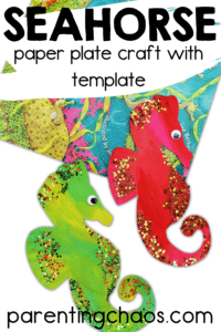 Paper Plate Seahorse Craft ⋆ Parenting Chaos