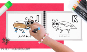 Printable ABC Bug Book for Preschoolers