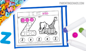 alphabet do a dot printables