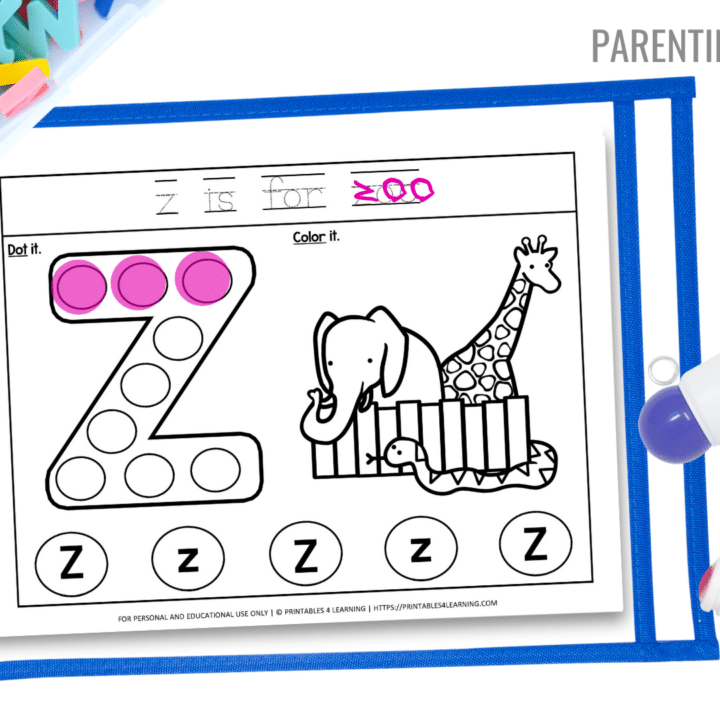 alphabet do a dot printables