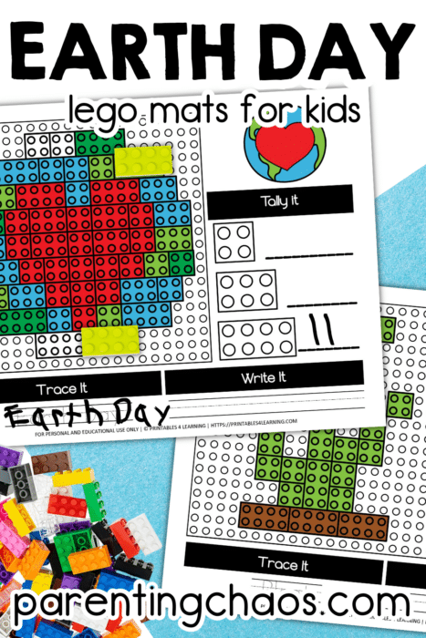 Earth Day Lego Mats for Kids