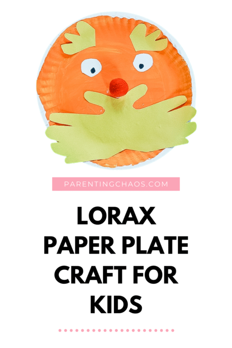 Lorax Paper Plate Craft for Kids