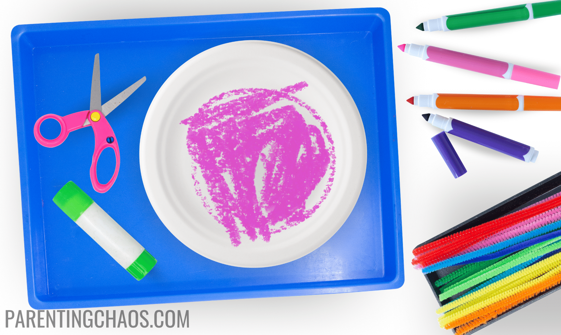 Easy Paper Plate Craft - Butterfly - No Time For Flash Cards