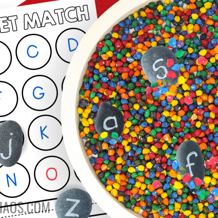 Image for Rainbow Alphabet Match Sensory Bin
