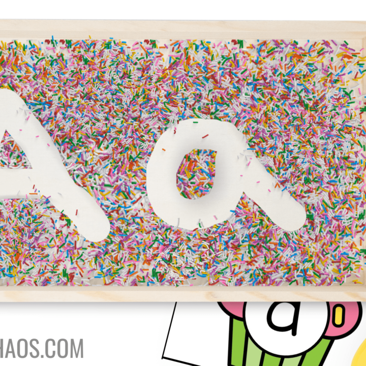 Image for Rainbow Sprinkles Sensory Writing Tray: A Sweet Way to Learn Letters