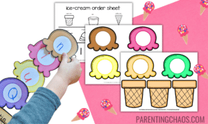 Ice Cream Names Printable Activity for Kids