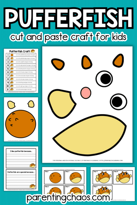 Pufferfish Cut and Paste Activity