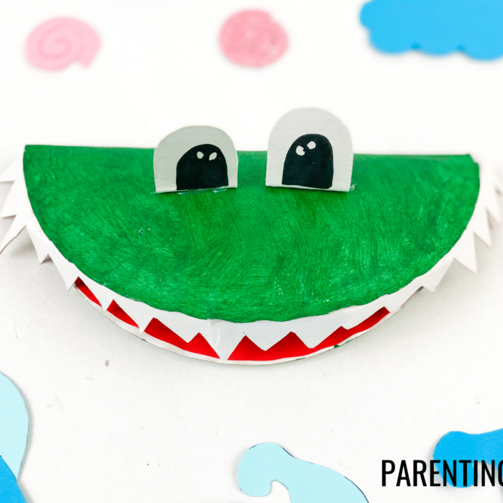 alligator paper plate craft