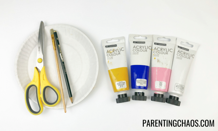 beach ball paper plate craft supplies