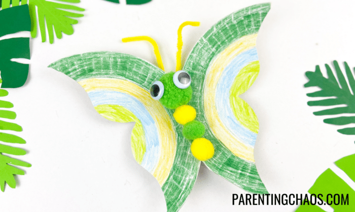 butterfly paper plate