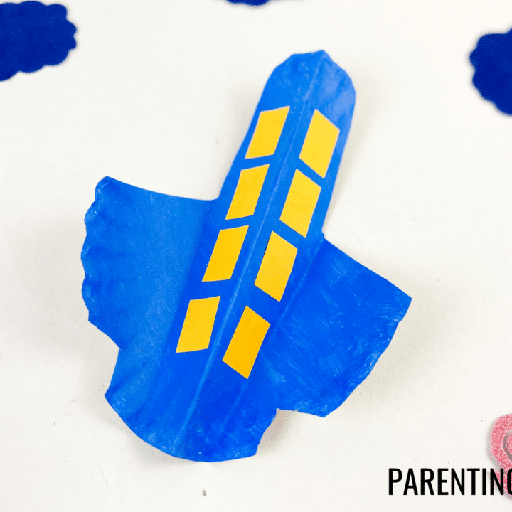 paper plate plane craft for kids