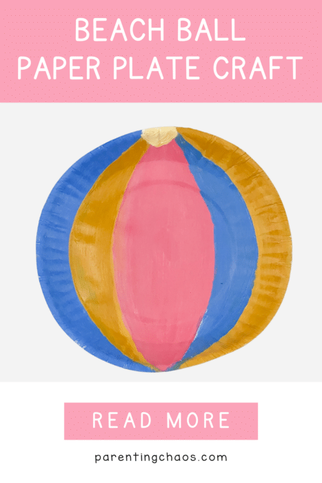 Beach Ball Paper Plate Craft for Kids