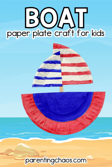boat paper plate craft
