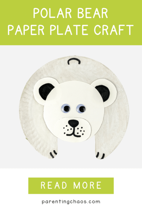 Polar Bear Paper Plate Craft for Kids
