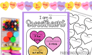 Candy Hearts Editable Valentine's Day Writing Craft