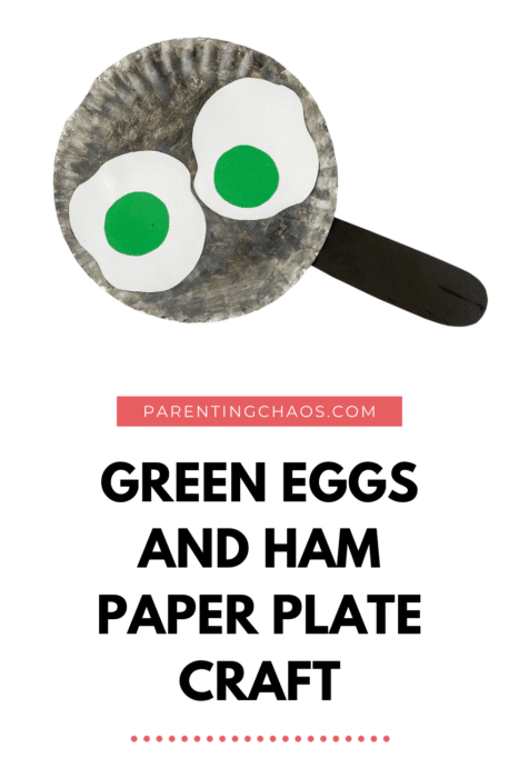 Green Eggs and Ham Paper Plate Craft for Kids