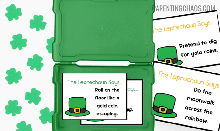 leprechaun says printable game