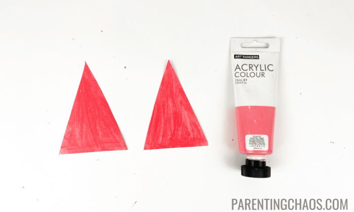 mo williams pig paper plate craft piggies step 4 paint the triangles the same color of pink as the paper plate