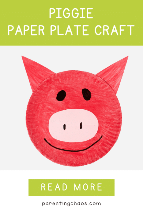Piggie Paper Plate Craft for Kids