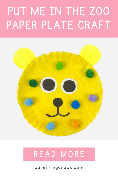 Put Me In The Zoo Paper Plate Craft for Kids