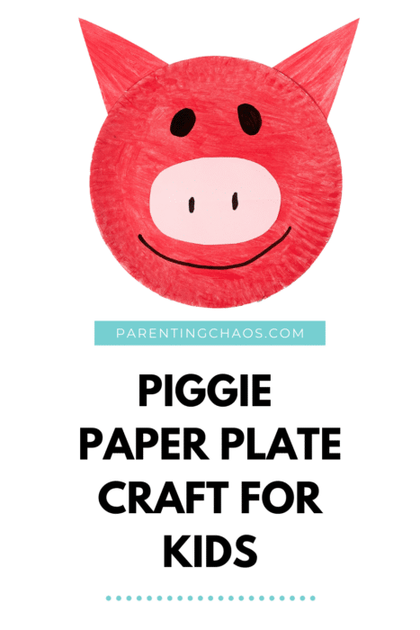 Piggie Paper Plate Craft for Kids