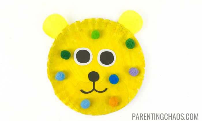 put me in the zoo paper plate finished craft