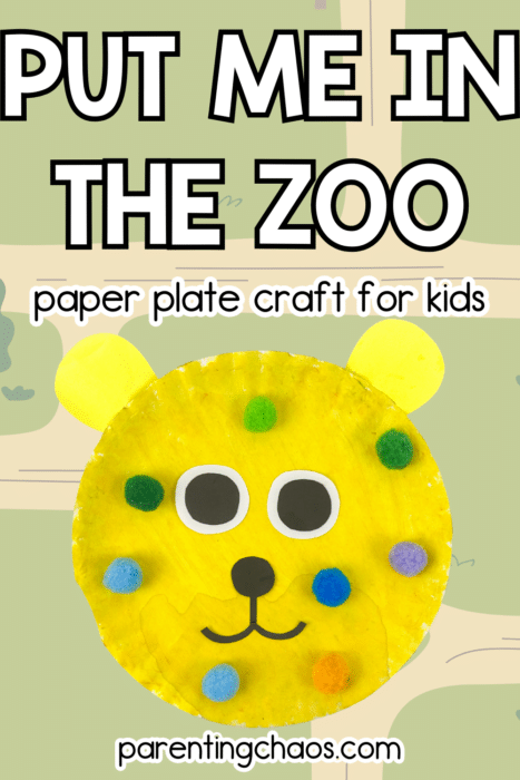 Put Me in the Zoo Paper Plate Craft