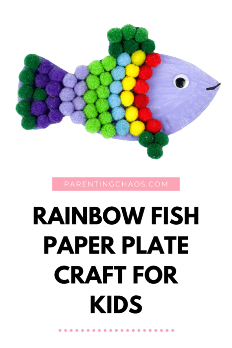 Rainbow Fish Paper Plate Craft for Kids