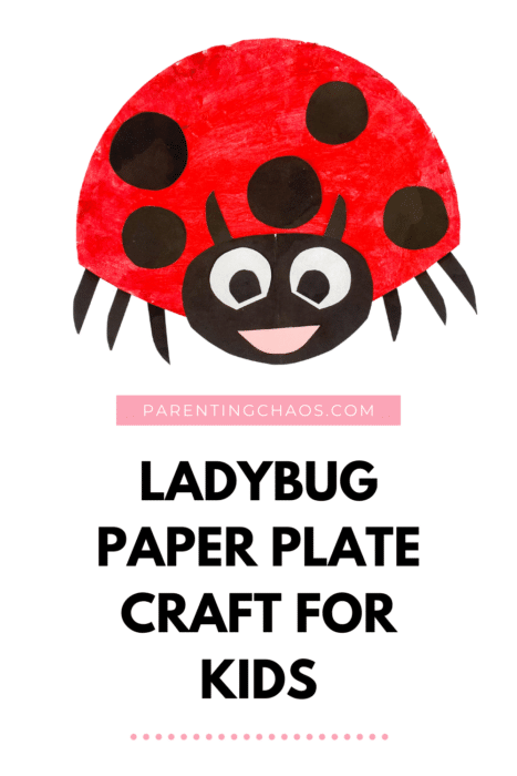 Ladybug Paper Plate Craft for Kids