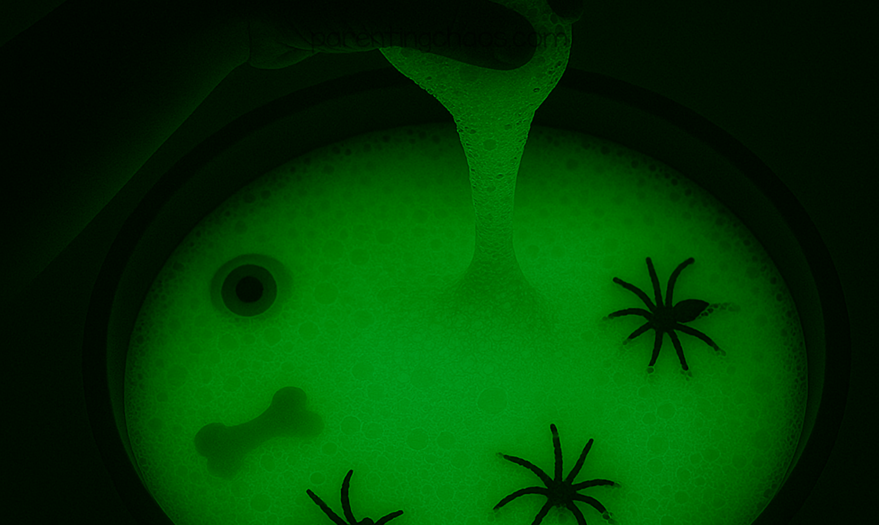 Witches Brew Soap Foam Sensory Bin for Kids