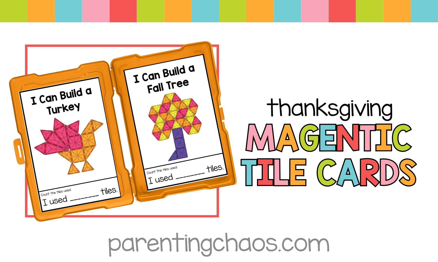 Thanksgiving Magnetic Tile Printable