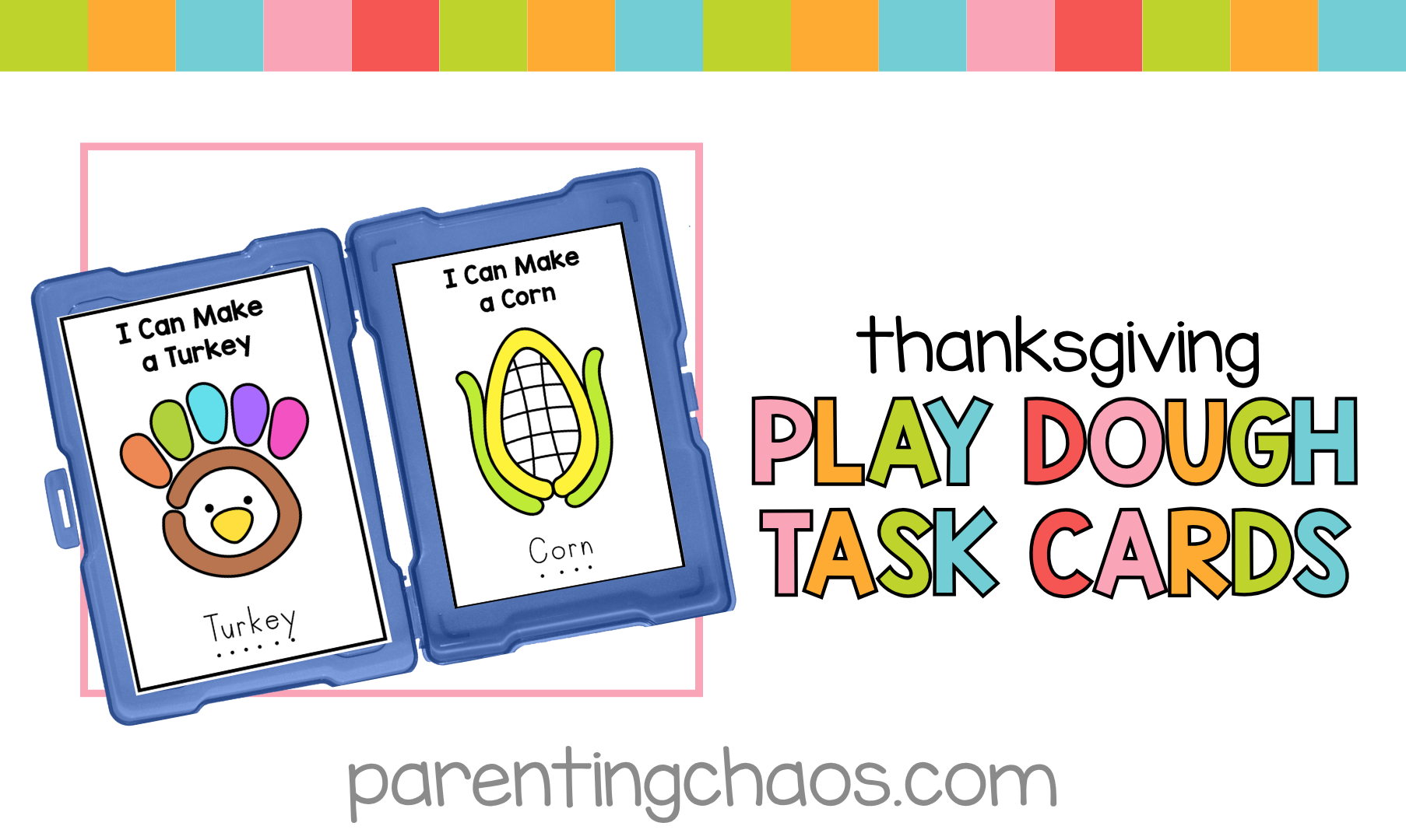 Thanksgiving Playdough Task Cards